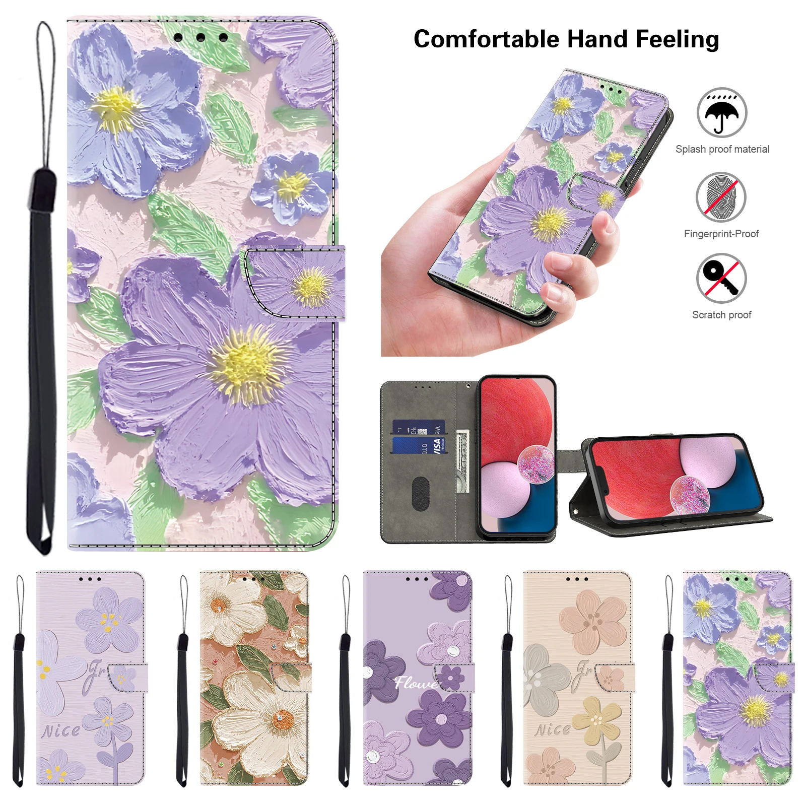 Luxurious 3D Magnetic Flip Leather Wallet Phone Case