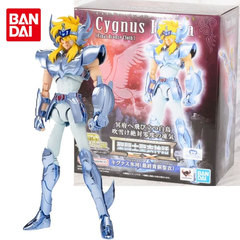 Bandai Original Saint Cloth Myth Myth Ex Cygnus Hyoga Final Anime Action Figures Giocattoli Per Ragazzi Ragazze Regalo Per Bambini