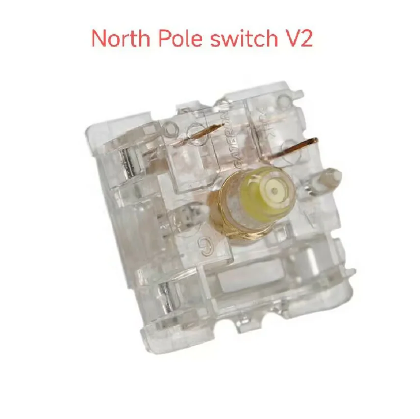 Interruptor de Teclado Mecânico Linear Transparente Gateron Pólo Norte Interruptor Interruptor Personalizado v1 v2 Ártico 5pin 50g - Imagem 6
