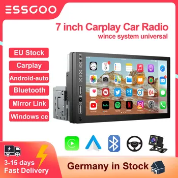 ESSGOO 1 Din Carplay Car Player 7 Inch MP5 Car Radio Mirror Link Bluetooth Automotive Central Multimedia Stereo Universal