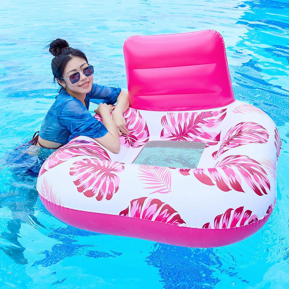 Pool Lounge Float Inflatable Pool Floats Comfortable Pool Float Lounger Water Floating Recliner for Swimming Pool Lake 3
