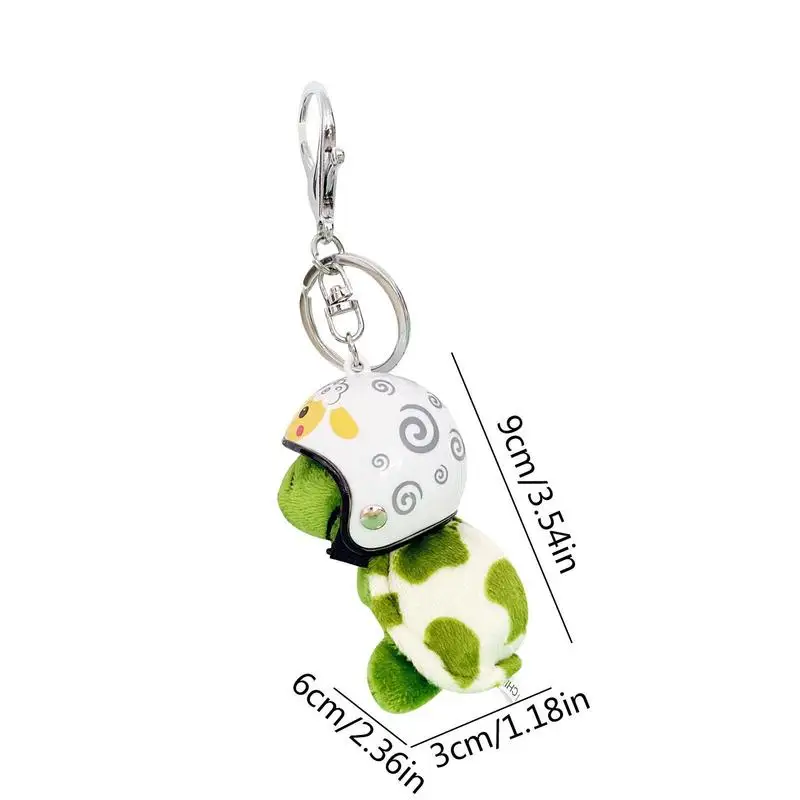 Kawaii Sea Turtle Keychain Wearing Hat Cute Animal Plush Key Chain Adorable Mobile Phone Wallet Car Bag Pendant Children Gift 6