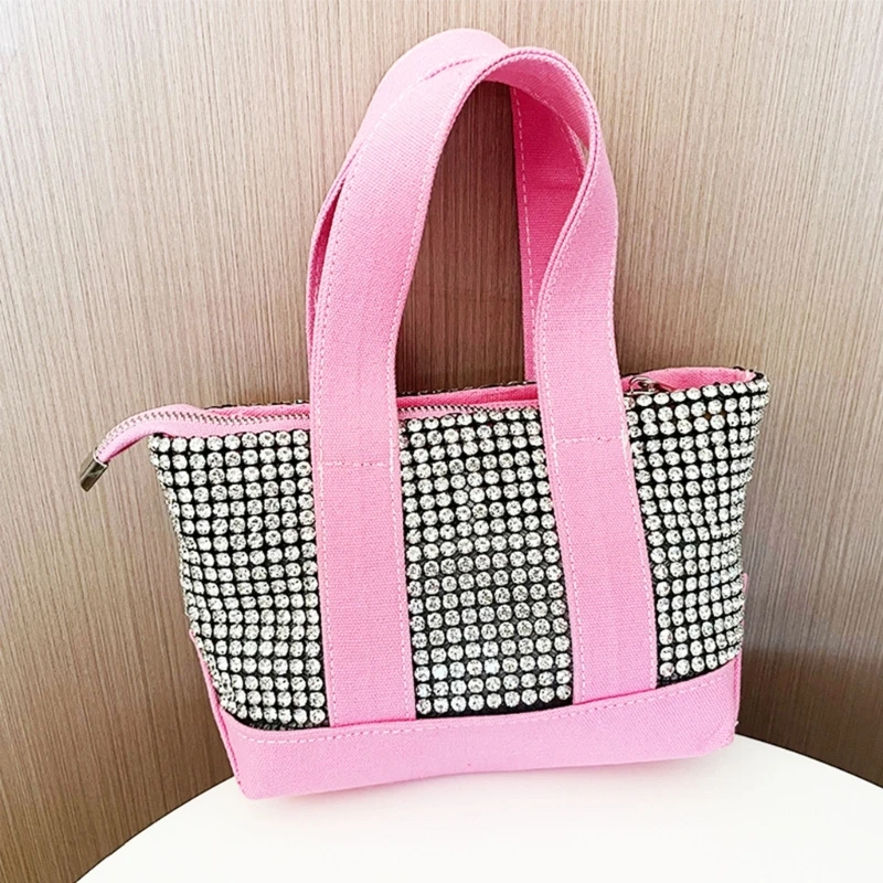 Fashion Tote Bag for Women Crystal Purse Female Evening Clutch Bag Bling Handbag