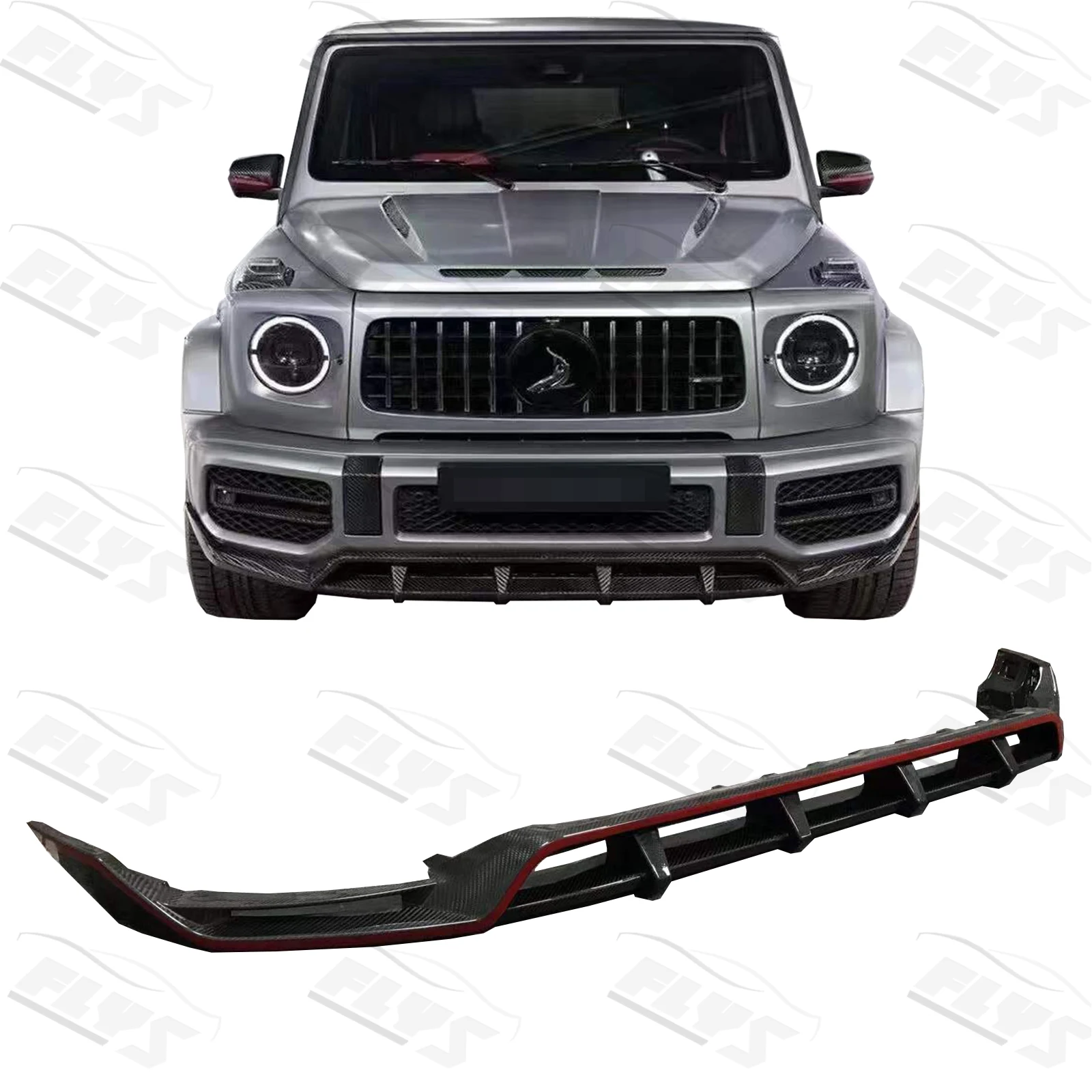 

Top Style G Class Car Front Bumper Lips for W464 G63 Front Splitter Lip