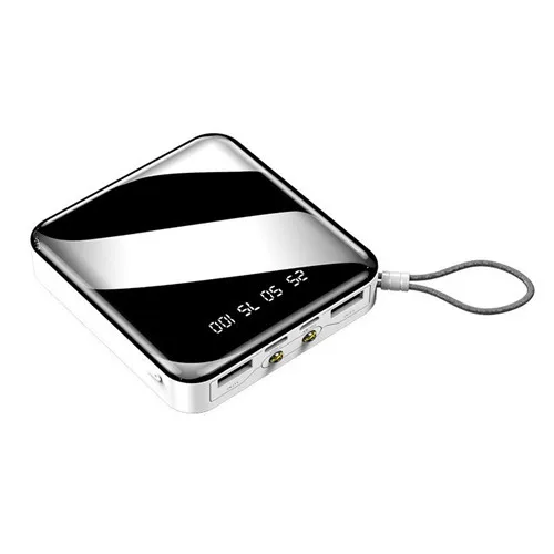 best portable charger Mini 50000mAh Jane Pocket Power Bank with LED Flashlight Digital Display One-way Fast Charging Portable External Battery portable battery charger Power Bank