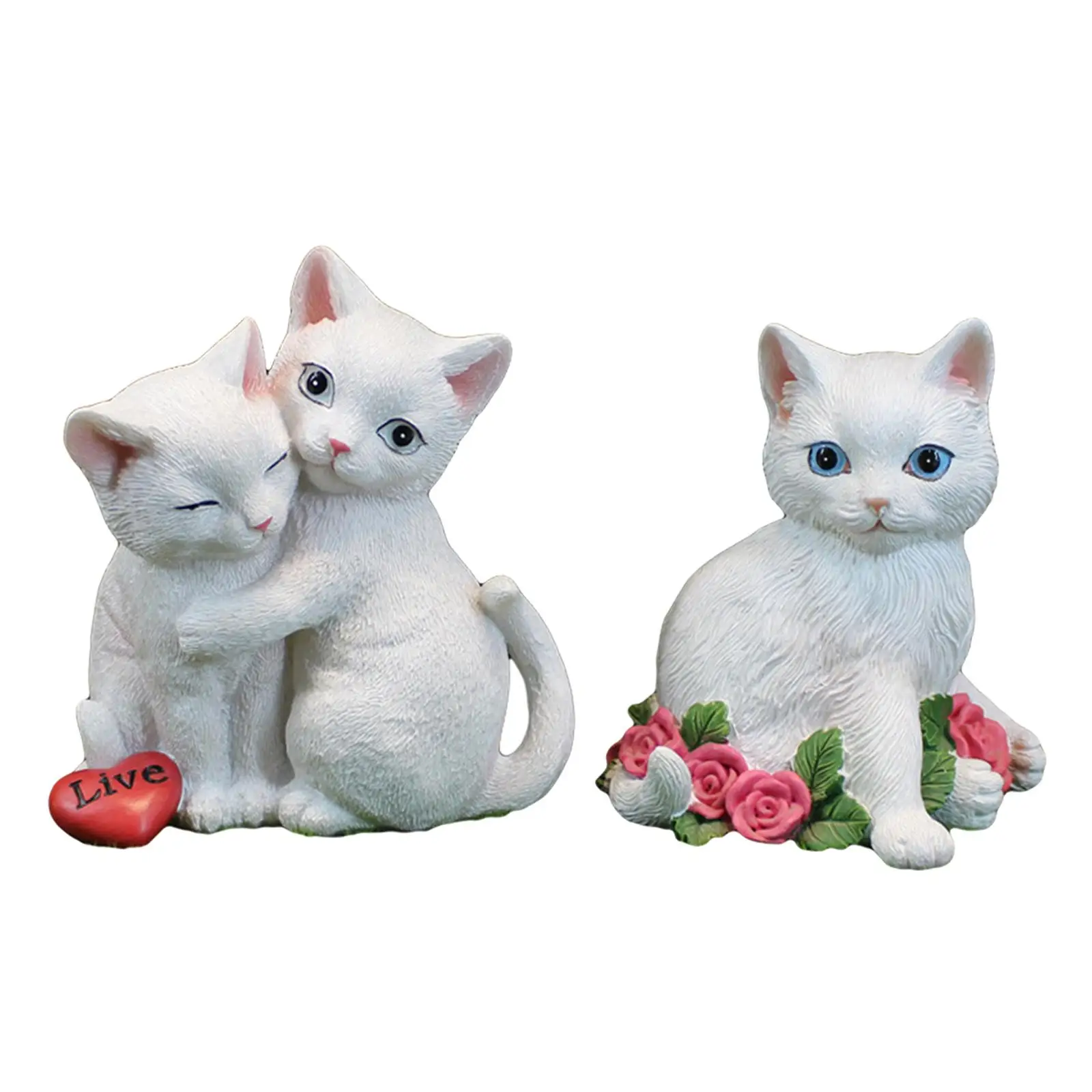 

Скандинавская статуэтка кошки, статуэтка, скульптура, семейная коллекция для сказочного сада, настольное украшение для дома