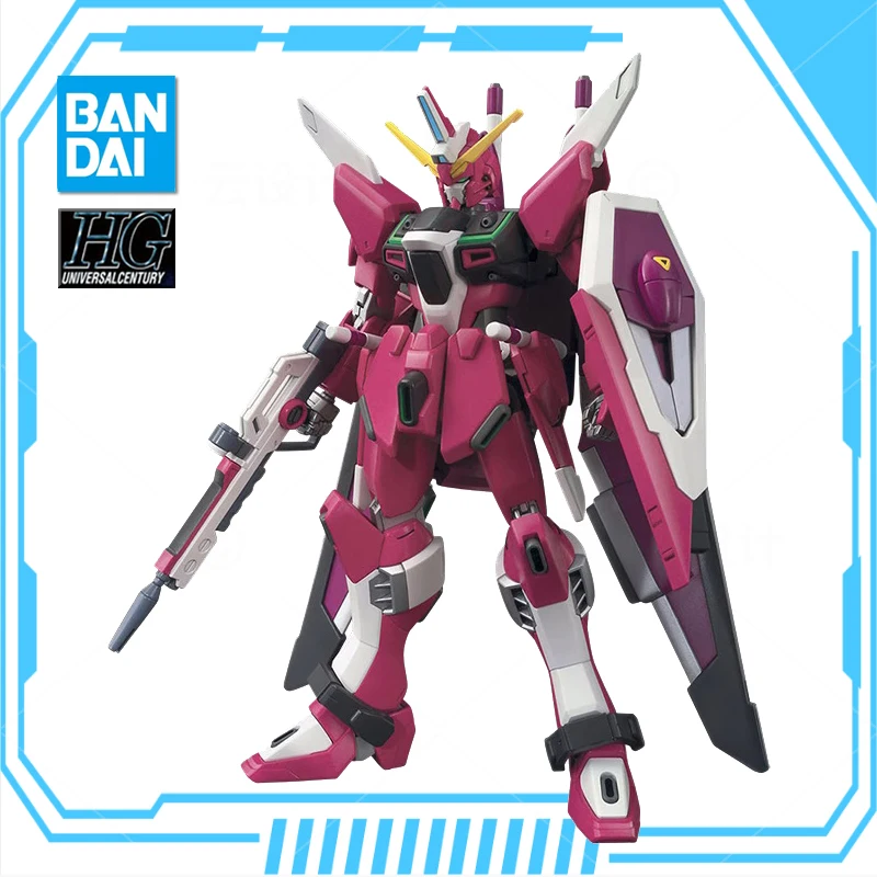 

BANDAI Anime HG 1/144 ZGMF-X19A JUSTICE GUNDAM New Mobile Report Gundam Assembly Plastic Model Kit Action Toys Figures Gift