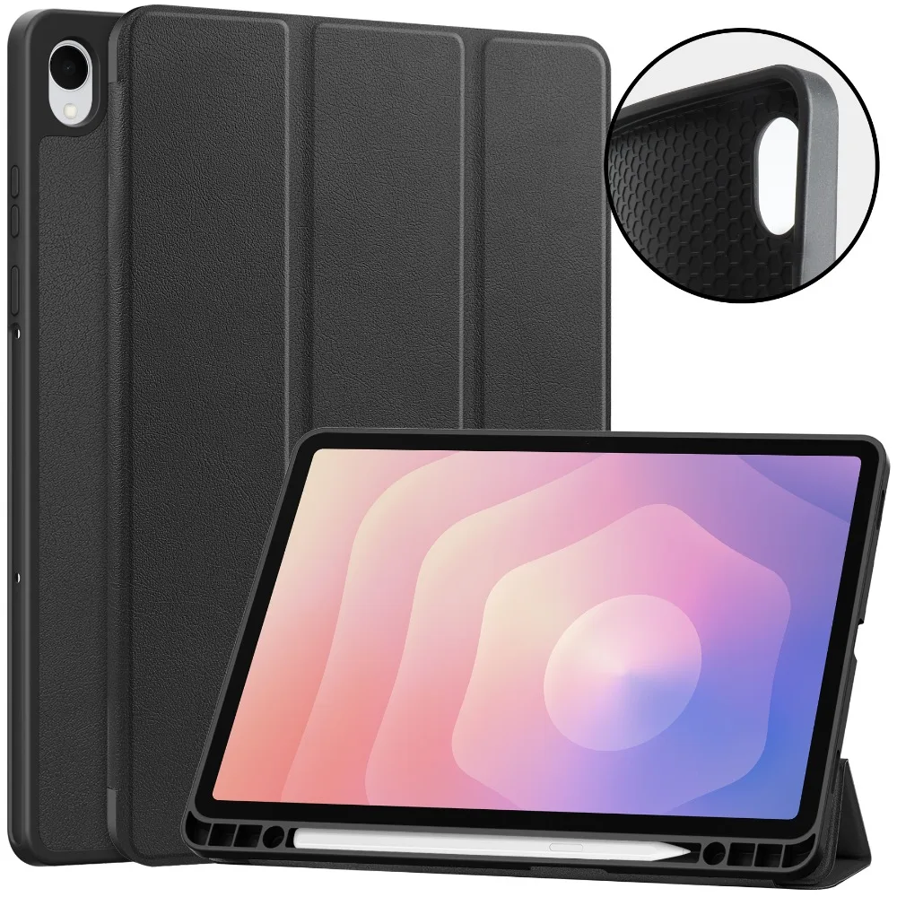 Soft TPU Tablet Case with Pencil Holder
