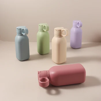 450ml Food-Grade Silicone Baby Cup - Soft Straw Cup kid travel Soft Food-Safe Training Cup for Babies