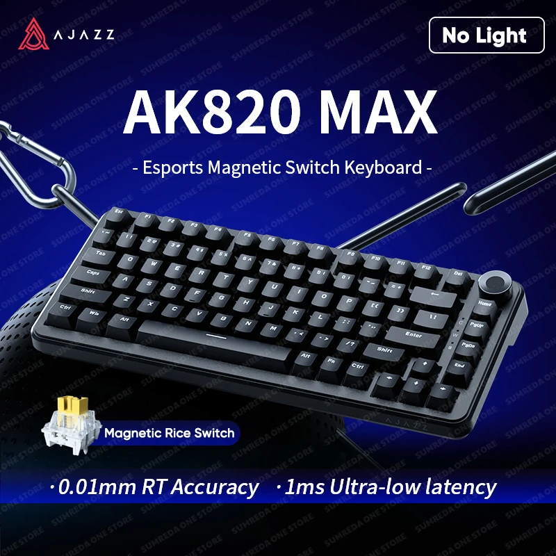 New Ajazz Ak820 Max Ultra Magnetic Switch Mechanical Keyboard 8k