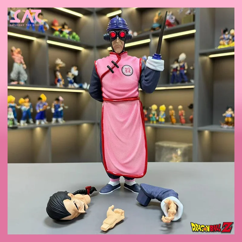 

28cm Dragon Ball Z Figures Tao Pai Pai Figure Double Head Can Emit Light Pvc Gk Statue Figurine Model Doll Collection Room
