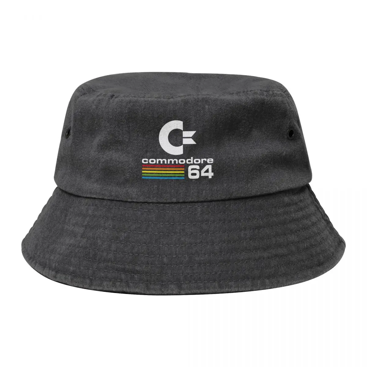 

Commodore 64 LOGO Cowboy Denim Fisherman Hat With Printing