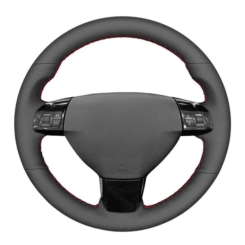 Für opel astra (h) zaflra (b) signum vectra (c) vauxhall astra holden astra schwarz kunstleder auto lenkrad abdeckungen