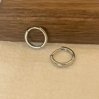 6-15mm Stainless Steel Earring Minimalist Classic Round Gold Color Earring for Women Men Tiny Huggie Hoop Rock  Jewelry Gift - Image 5