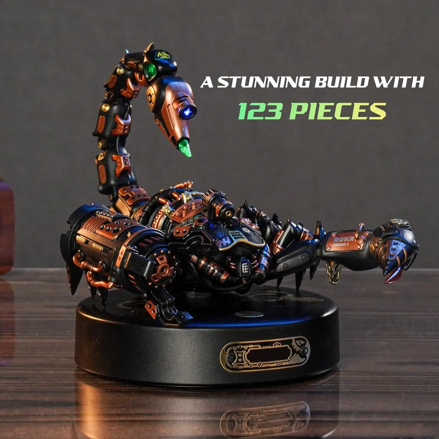 Robotime Rokr 3D Metal Puzzle Emperor Scorpion with LED Light of