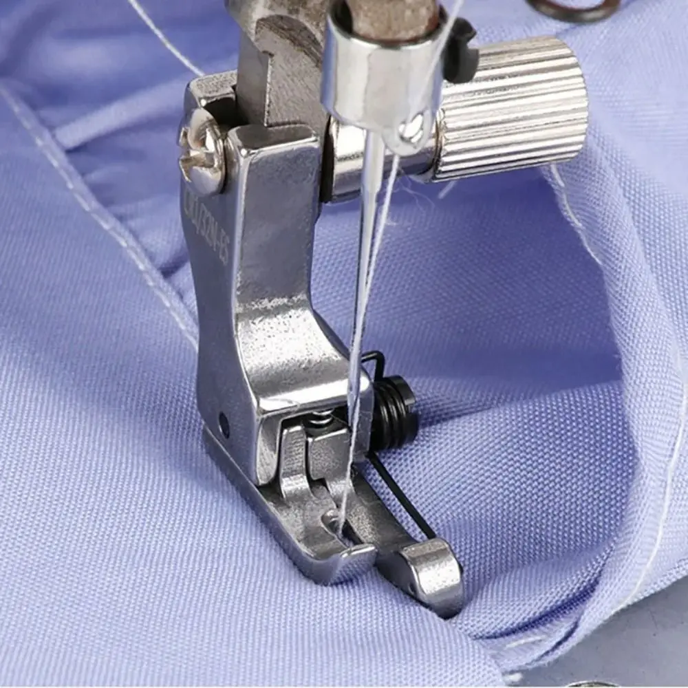 Steel Sewing Machine Foot for Topstitching and Collar Pressing