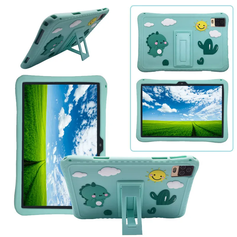 Per Blackview Tab 70 7 8 Wifi Pro 4G 10.1 Pollici Antiurto Kid Safe 3D Cartoon Pattern Stand Case Custodia In Silicone Per Tablet
