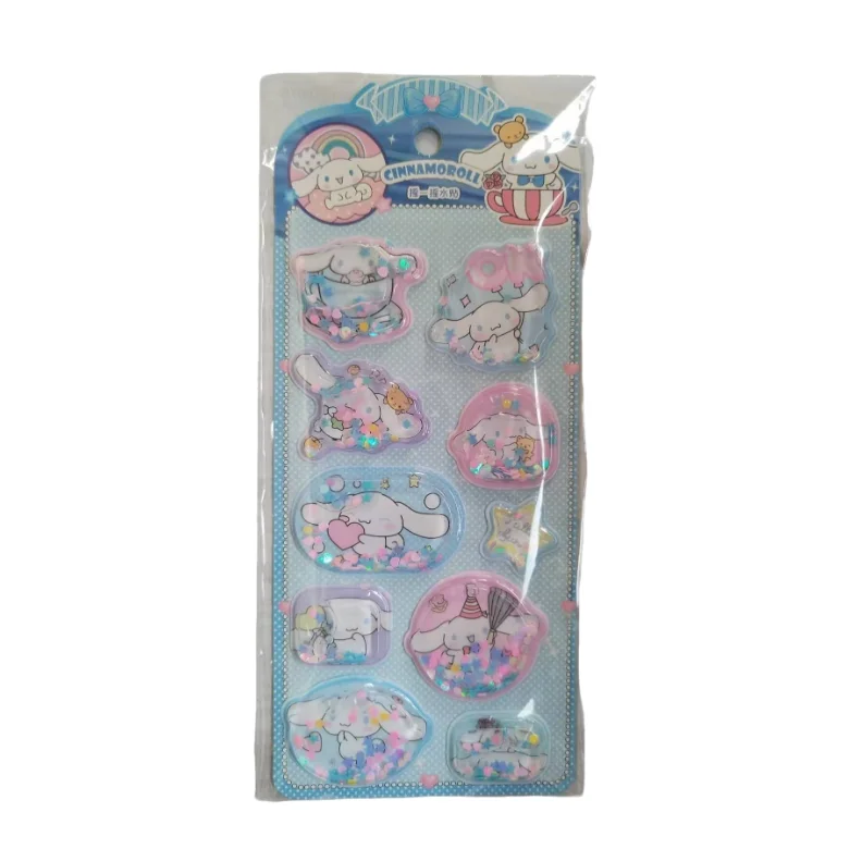 귀여운 애니메이션 카와이 산리오 3D 쉐이크 스티커 DIY 노트북 앨범 일기 핸드북 장식 학교 학생 문구 어린이 장난감