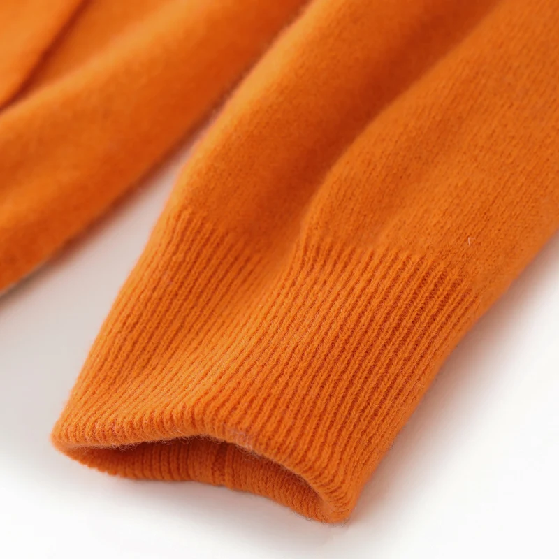Autumn Winter Thick Hooded Cardigan 100% Merino Wool Knitted Zipper Cardigan Can be worn on both sides for Casual Menswear Tops 4