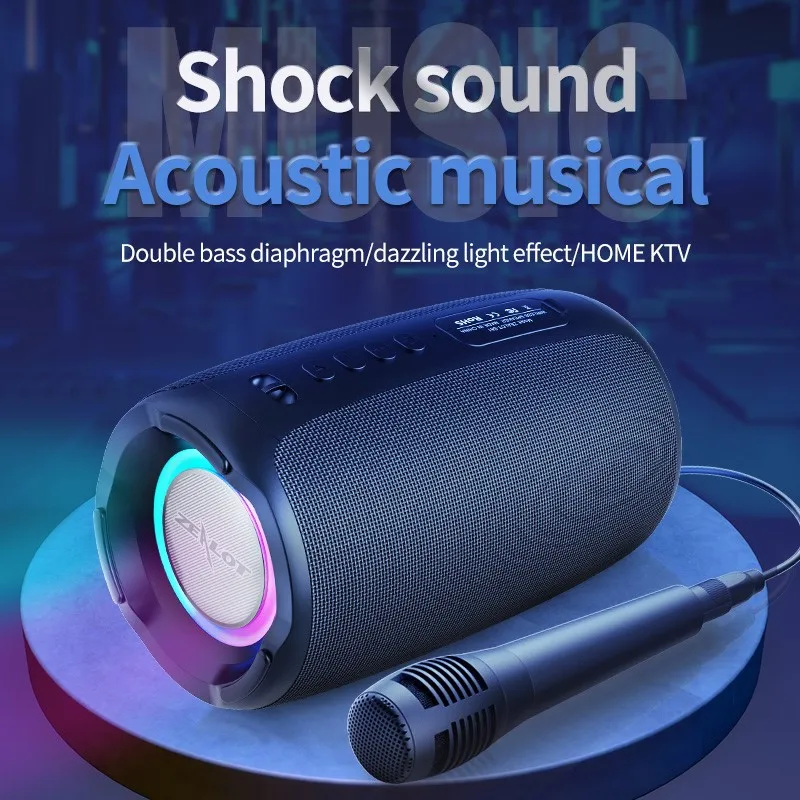 ZEALOT S61 portable bluetooth speaker double diaphragm wireless subwoofer waterproof outdoor