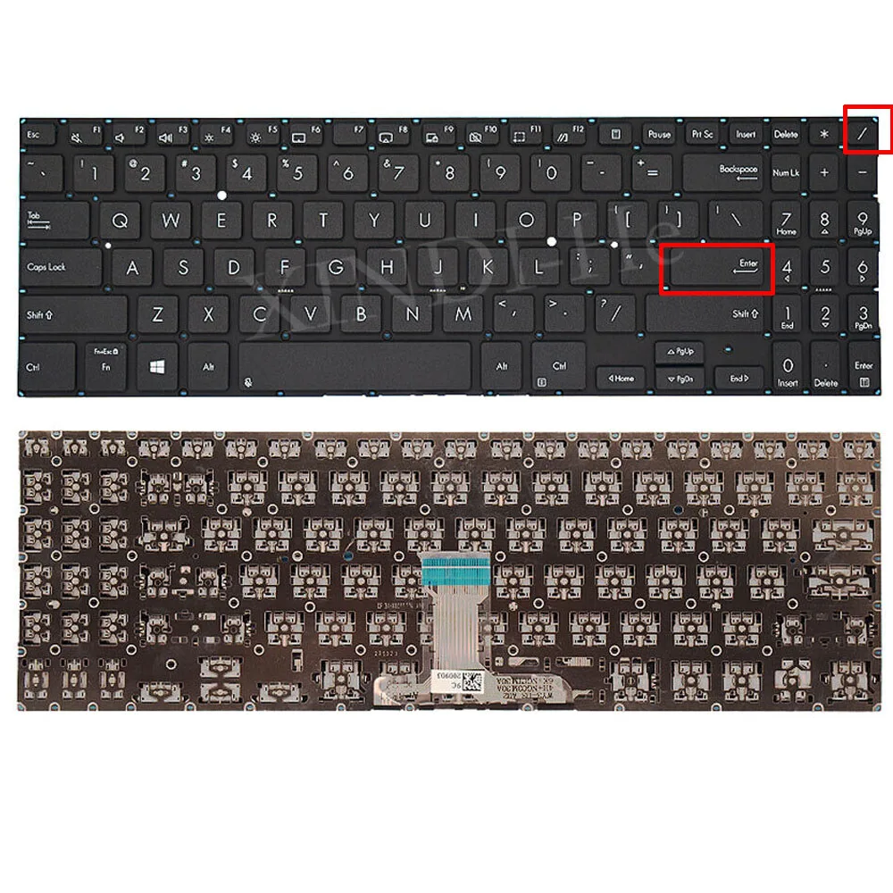 

US Laptop Keyboard For Asus ExpertBook B1 B1500 B1500CEA Non-Backlit