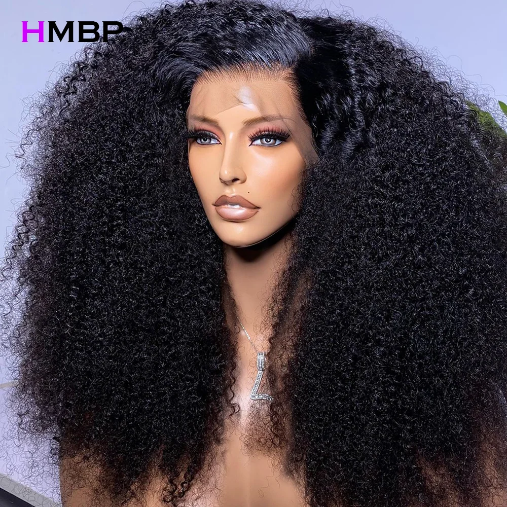 

400 Density Glueless Wig Human Hair Afro Kinky Curly 13x6 Hd Lace Frontal Wig High Density Full Head Pre Plucked Wigs For Women