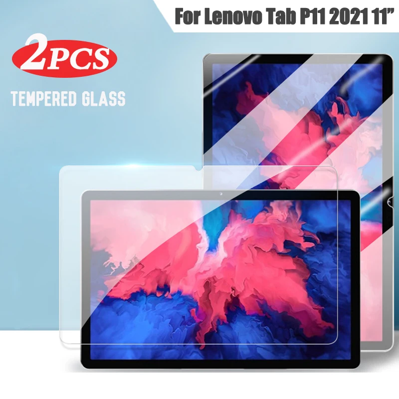 9H Tempered Glass Screen Protector For Lenovo Tab P11 2021 11'' Glass TB-J606F TB-J606N Anti Scratch Bubble Free Protective Film 2pcs screen protector tempered glass for lenovo tab p11 2021 11 tb j606f p11 pro 11 5 j706f hd clear anti scratch tablet film