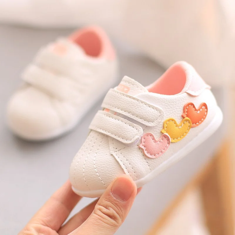

아기 신발baby Girl Shoes Spring Autumn Heart Pattern Sneakers Kids 1-3 Year Boys Shoe Functional Shoe Soft Sole Shoes for Toddler운동화