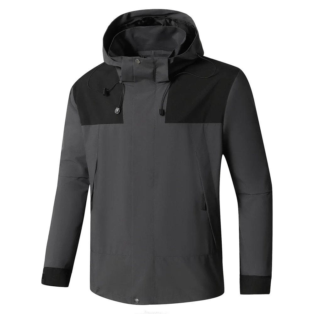 

Mens Clothing Windbreaker Tactical Jacket Waterproof Outdoor Hooded Coat Sports Military European Oversize Zip Hiking Jackets