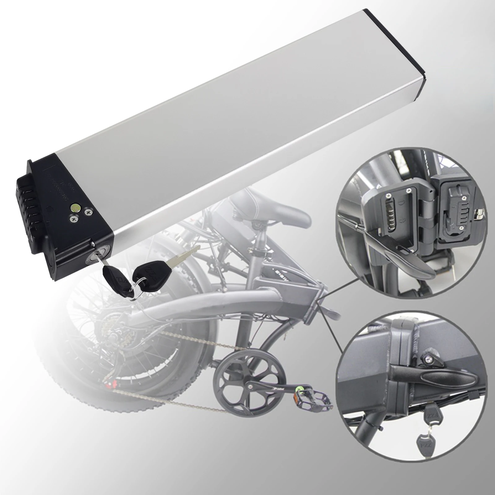 48V 14Ah Folding Ebike Battery For Lankeleisi G650 Engine Pro Bezior X500 Samebike LO26 20 Removable Electric Bicycle Batteries