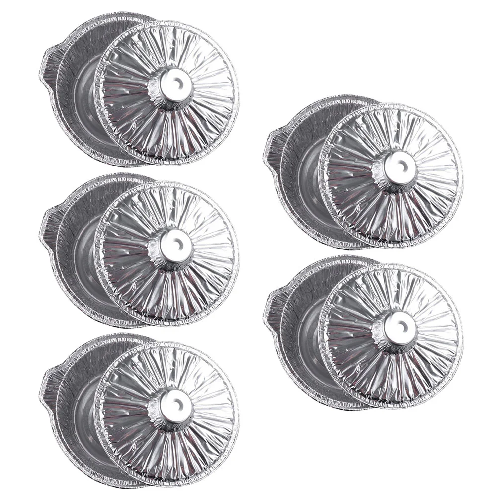 

Aluminum Foil Pot Food Baking Pan Aluminum Foil Pot with Lid Covered Baking Foil Pot for Food Camping Picnic BBQ Supply