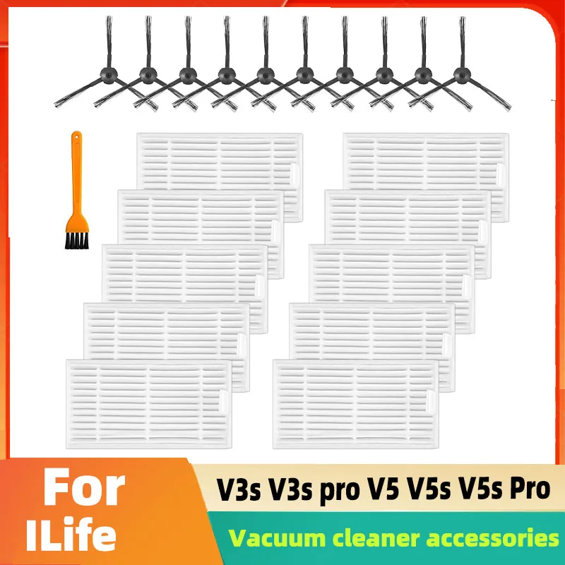 HEAP Filter Mop Cloth side Brush for chuwi ilife v5s life v5 pro x5 V3L V5 V3S V3S pro V50 Robotic Vacuum Cleaner Parts