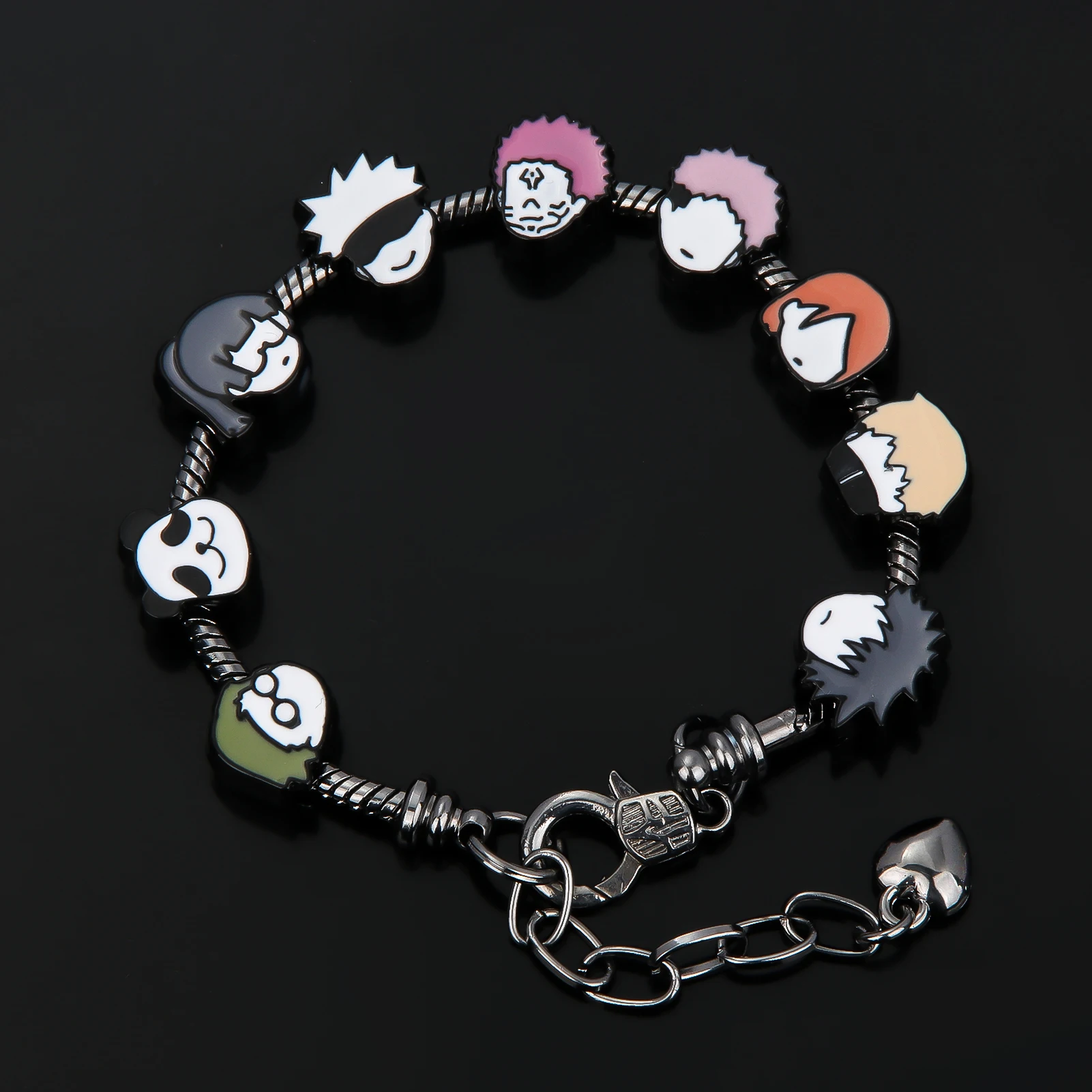 Anime Jujutsu Kaisen DIY Bracelet Cartoon Fushiguro Megumi Yuji Pendant Detachable Jewelry Fans Cosplay Gift