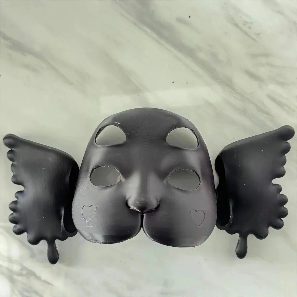 3D Printed Pink Crying Mask - Latex DIY Party Accessory Cosplay Costume