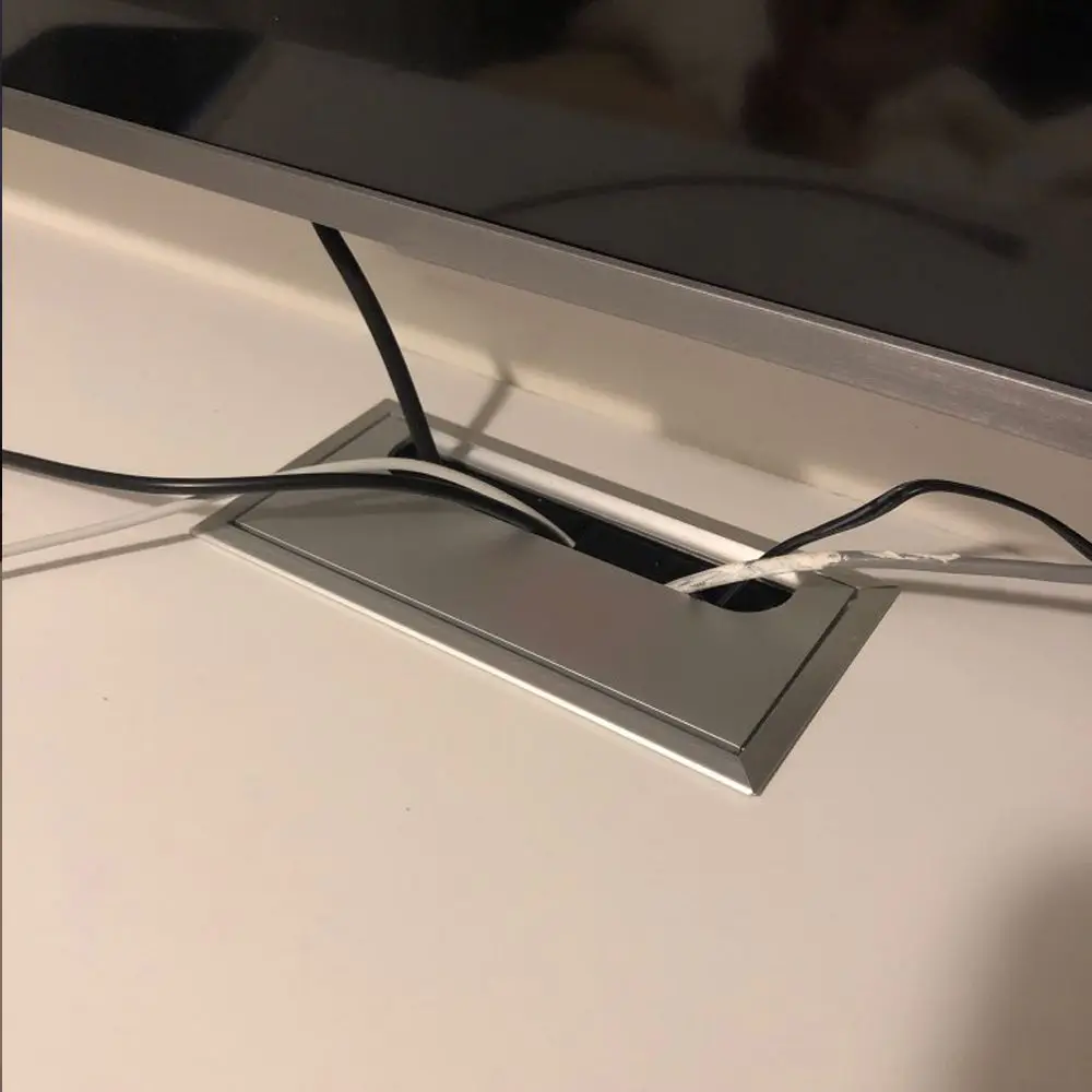 Description Picture 5 of itemTidy Practical Cable Clamp Office Buckle Line Computer Grommet Line Box Desk Table Cable Fastener Wire Hole Cover