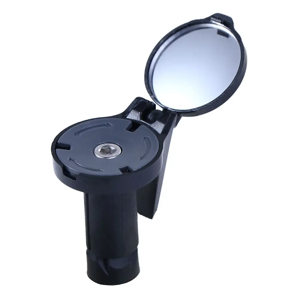 볼록 거울 후면보기 반사경 사이클링 핸들바 거울 자전거 바 엔드 미러 자전거 백미러 자전거 백미러