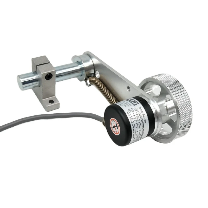 Belt cutting cloth with rotary encoder spring holder and silicone wheel ...