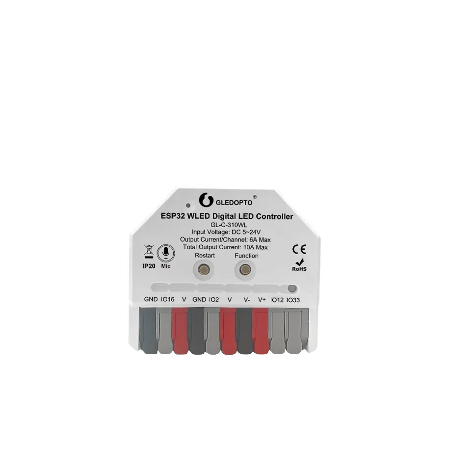 GLEDOPTO ESP32 Ultra Mini WLED LED Controller DIY Dynamic Lighting Digital WS2811 WS2812 SK6812 TM1814 WS2813 WS2815 Strip Light image 7