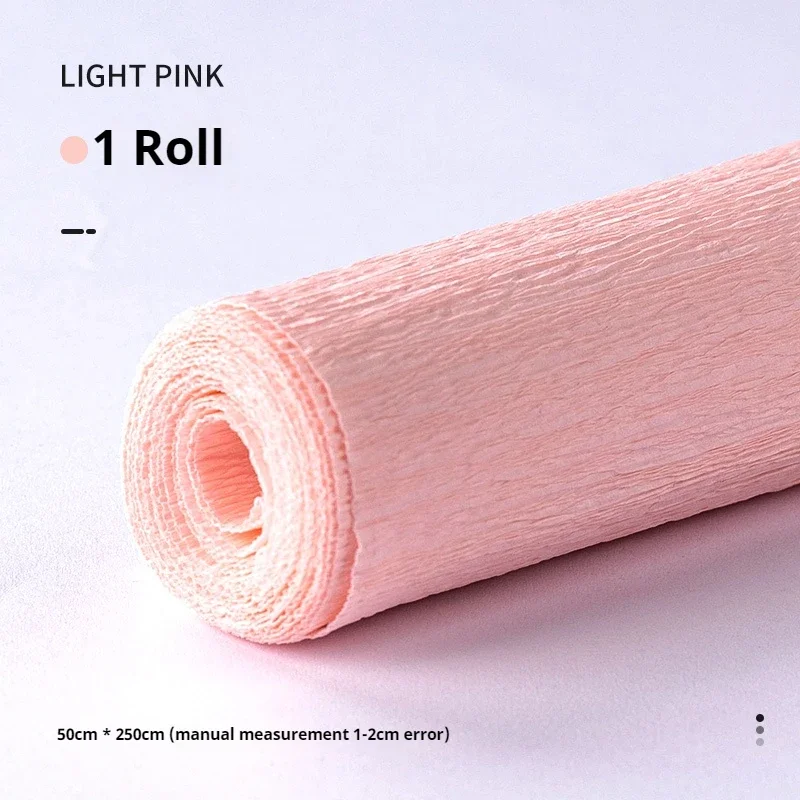Vibrant Handmade Crepe Paper Roll for DIY Crafts & Decor - 250x50cm