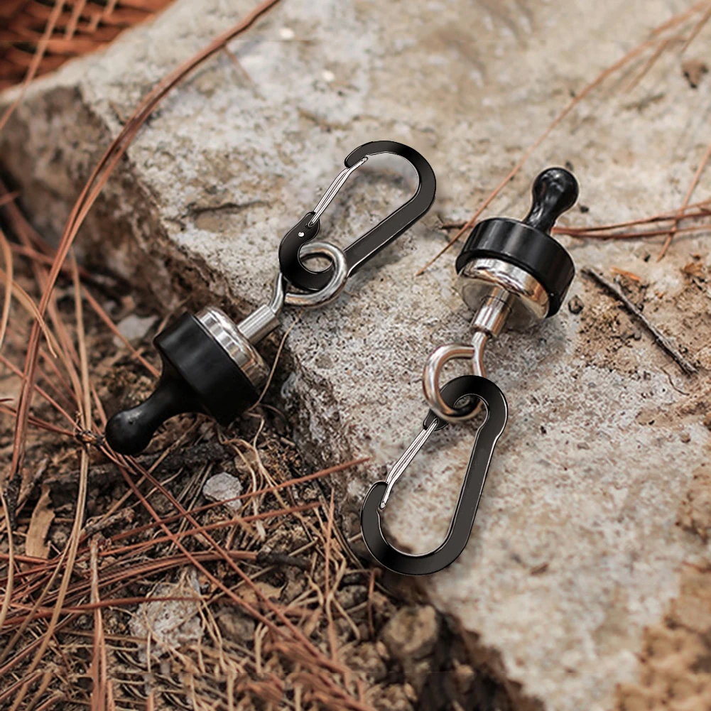 Portable Magnetic Camping Hook with Aluminum D Ring