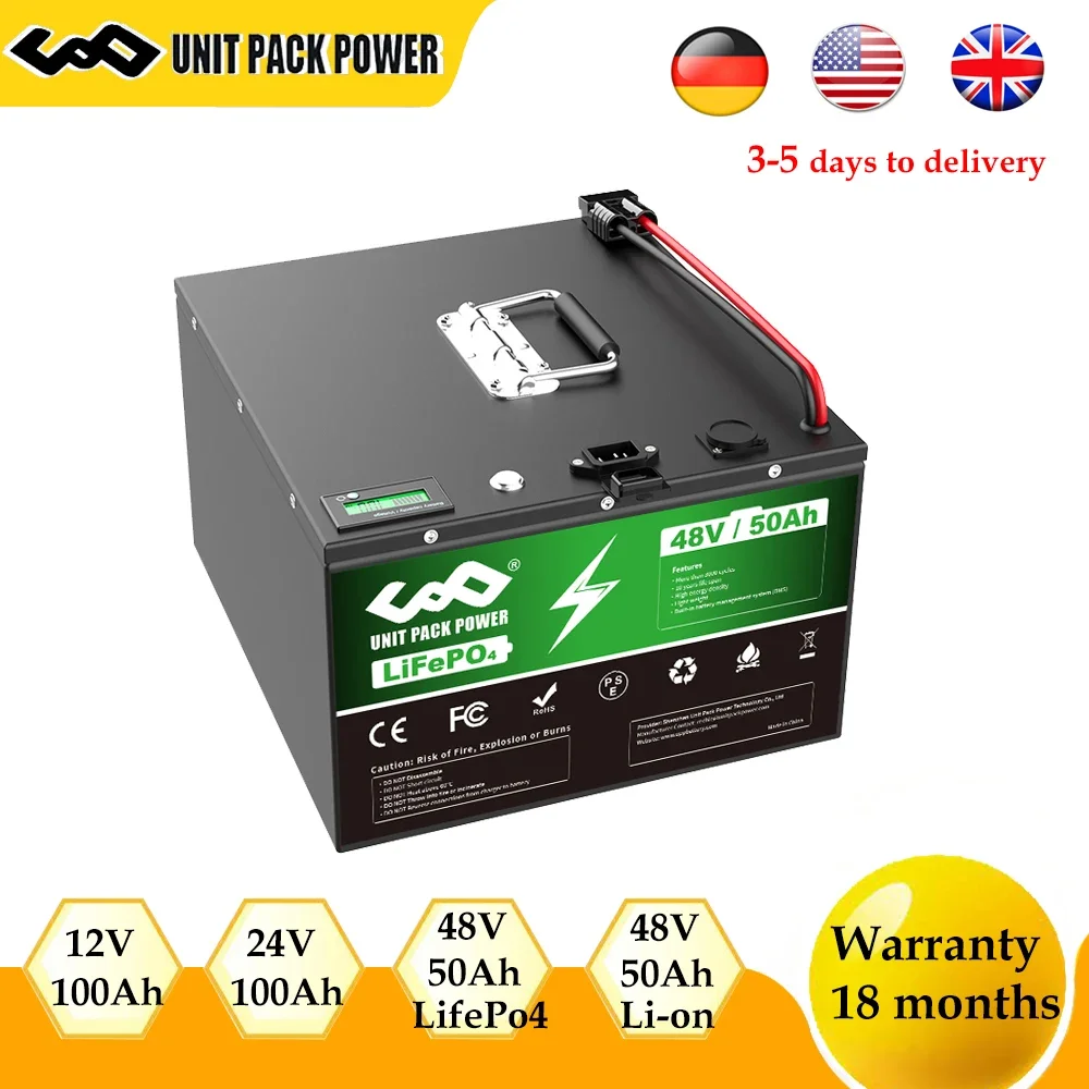 BateradelitioLifePo4de48V50Ah12V24V100Ahparamotocicleta