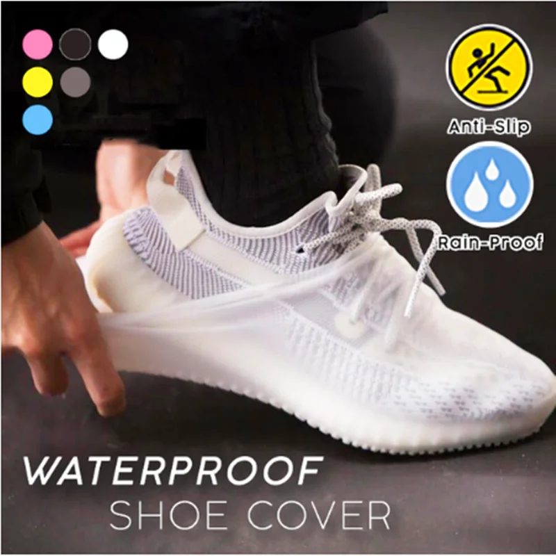 Shoe Covers Waterproof Silicone Unisex For Indoor Outdoor Rainy