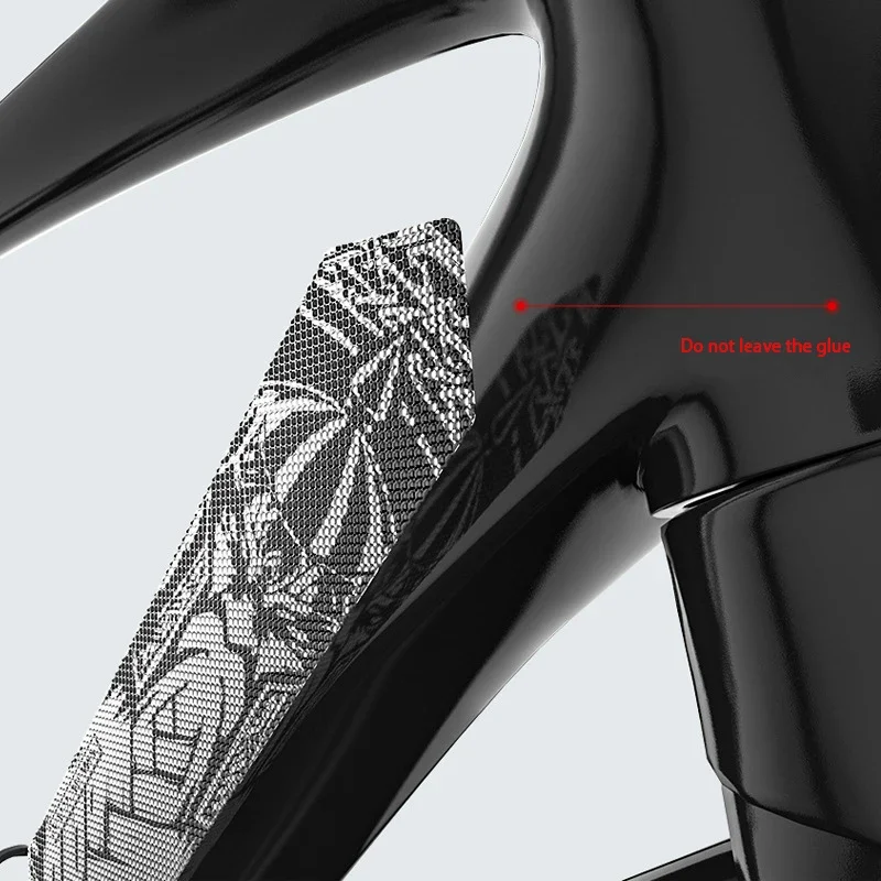 미끄럼 방지 푸시 가드 프레임 커버, 스크래치 방지 보호대, 최고의 접착제, 탈착식 스티커, 3D 도로 자전거 패스터 프레임