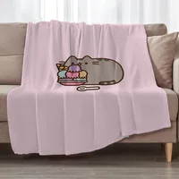 Throw Blankets for Baby Pusheens Fluffy Blanket Sofa Blankets & Throws Bedspreads and Coverlets Halloween Summer Comforter Plaid 2