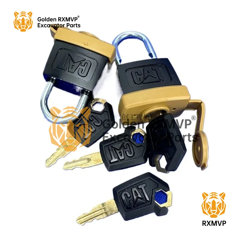 For Caterpillar Cat Fuel Tank Lock Excavator Lock Head Anti-theft Padlock E320 323 329 330 336c D Excavator fuel tank lock