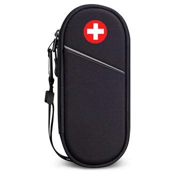 2pcs Medical Carrying Case Outdoor Travel Medication Organizer Bag Emergency Medical Pouch Handheld Medical Ice Pack 2