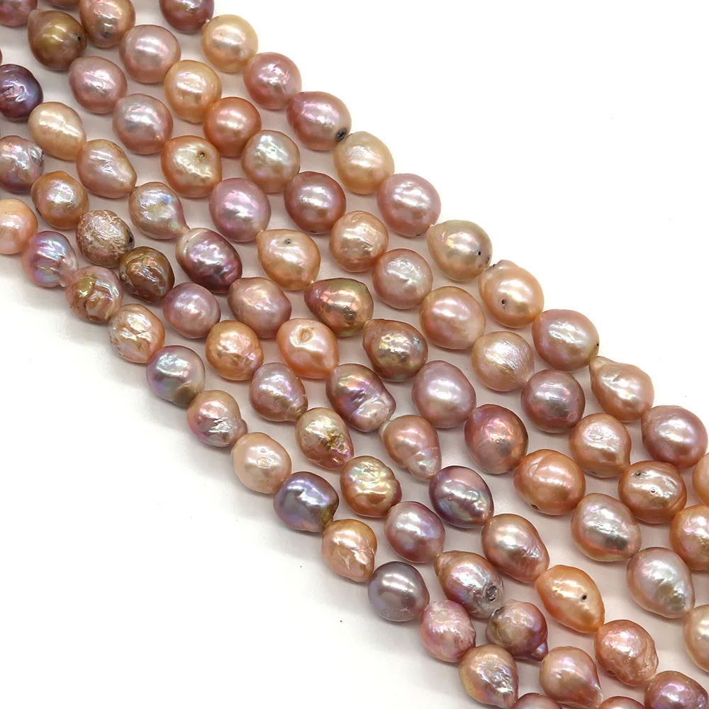 100% High Quality Purple Edison Beads Natural Freshwater Pearl 10-11mmDIY Fashion Making Earrings Bracelet Necklace Jewelry