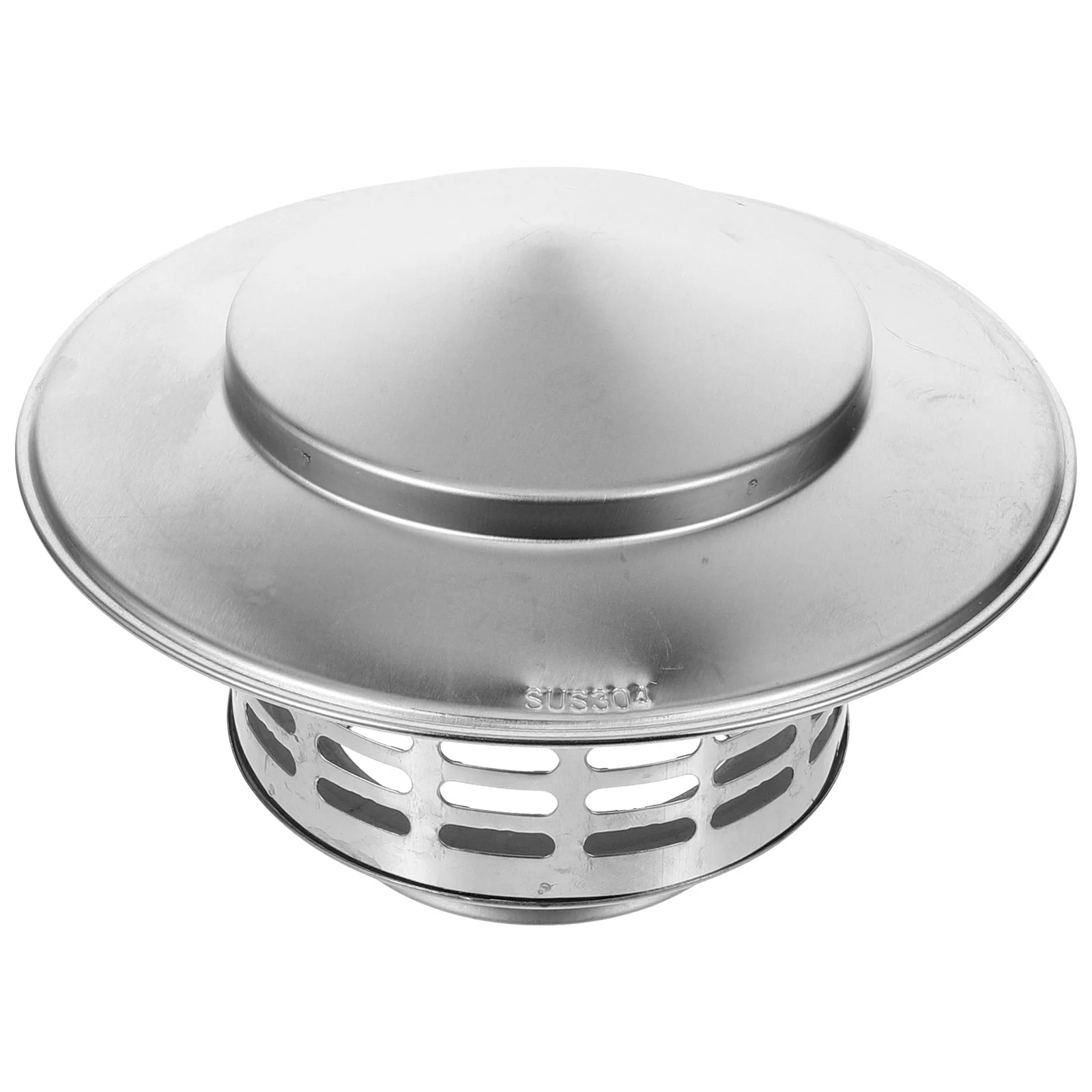 

3 Inch Round Chimney Cap Stainless Steel Tapered Top Chimney Cap Screen Outside Roof Silver Fireplace Screen Cover Stove