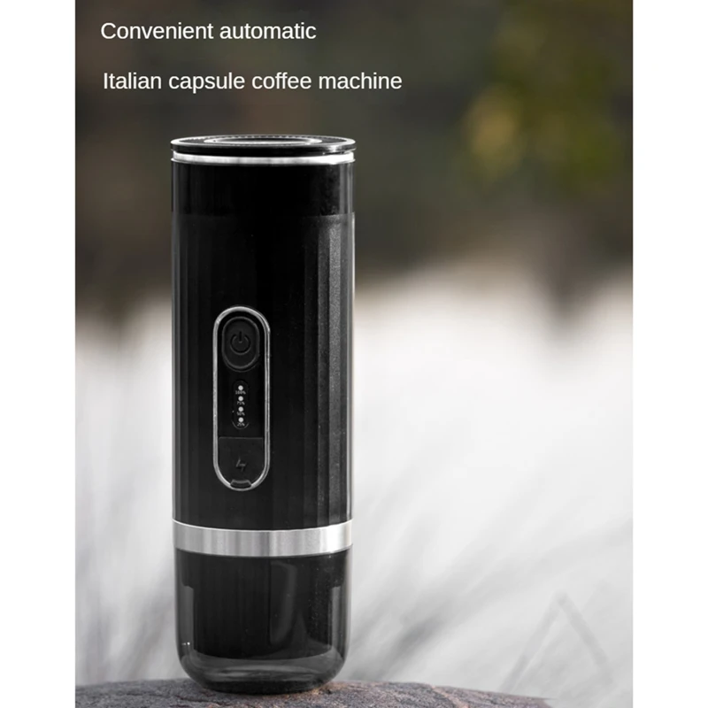 

Portable Coffee Maker Rechargeable Wireless Heating Espresso Machine Car Coffee Make Ground Coffee & Espresso Travel