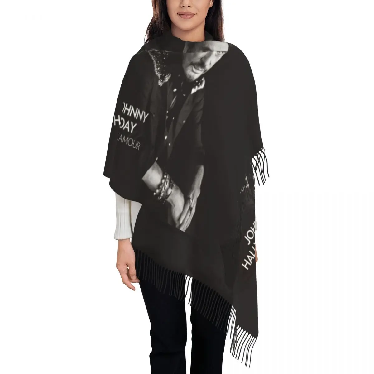 

Шарф с кисточками и шарфом для женщин, на осень-зиму